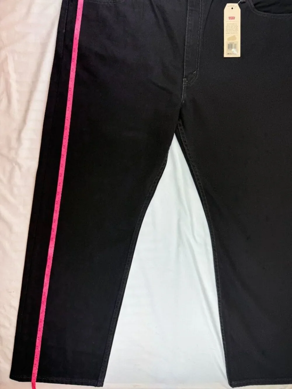 NWT Levi’s Men’s 505 Regular Fit Straight Jeans Black Denim 48x32 Big & Tall